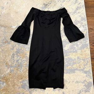 Ministry of Style Off The Shoulder Black Cocktail Dress